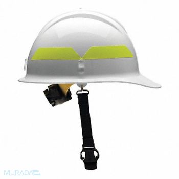BULLARD Fire Helmet White Thermoplastic, 13W823