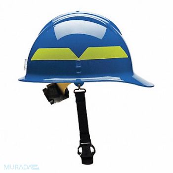 BULLARD Fire Helmet Blue Thermoplastic, 13W824