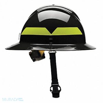BULLARD Fire Helmet Black Thermoplastic, 13W830