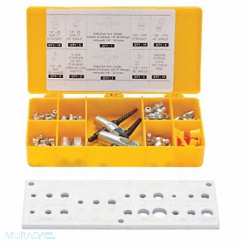 WESTWARD Grease Fitting Kit 65 Pc., 13X064
