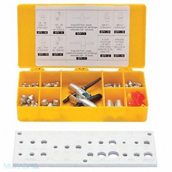 WESTWARD Greasing Fitting Kit 65 Pc., 13X065