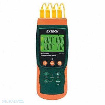 EXTECH Thermocouple Thermometer 4 Input, 13X127
