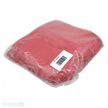 GRAINGER APPROVED Shop Towel Red 12 x12 PK100, 13Y374