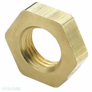 PARKER Bulkhead Locknut Brass Strt Thread 1/4In, 20YZ35