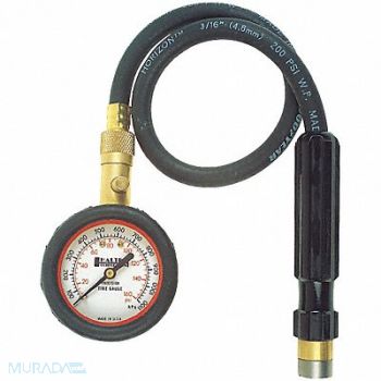 HALTEC Dial Gauge Long Hose/Handle 0-160 psi, 140Y11