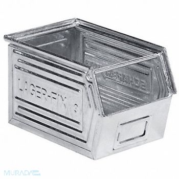 SSI SCHAEFER Stacking Bin Silver GS 5.7 in, 4VL37