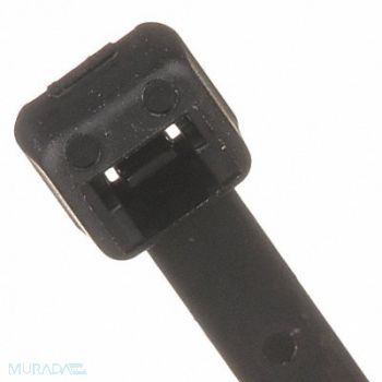 PANDUIT Double Loop Tie 11.8 in 50lb Black PK100, 148L46