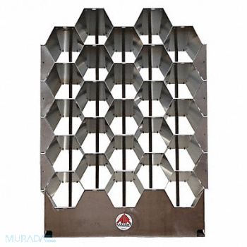 AIR SYSTEMS INTERNATIONAL SCBA Storage Rack Silver Aluminum, 14A069