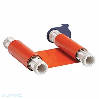 BRADY Ribbon Orange 6-1/4 in W 200 ft L, 14A579