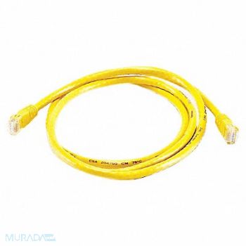 MONOPRICE Patch Cord Cat 6 Booted Yellow 5.0 ft., 14A983