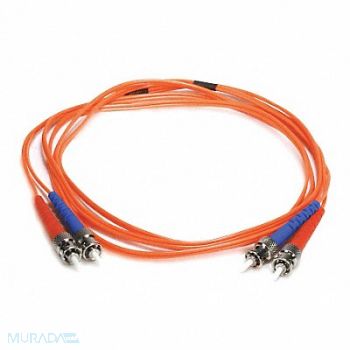 MONOPRICE Fiber Cord Duplex ST ST 2m Orange, 14C124