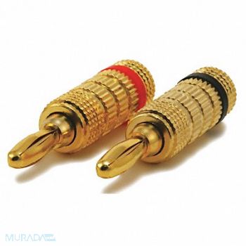 MONOPRICE Banana Speaker Plugs 1pr Closed Screw, 14C216