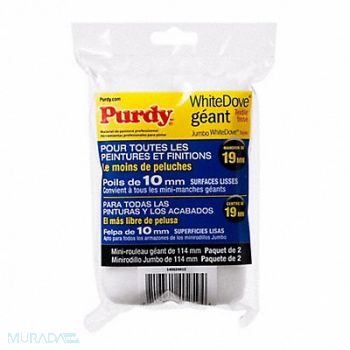 PURDY Mini Roller Cover 4 1/2 L 3/8 Nap PK2, 14C540