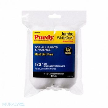 PURDY Mini Roller Cover 4 1/2 L 1/2 Nap PK2, 14C541