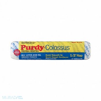 PURDY Paint Roller Cover 9 L 1/2 Nap Polyamide, 14C554