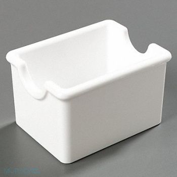CARLISLE Sugar Caddy 20 Packet White PK24, 14C965