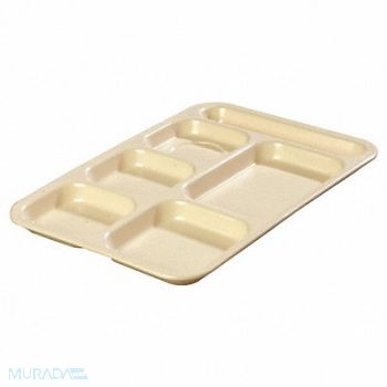 CARLISLE Compartment Tray Right Hand Tan PK12, 14D310