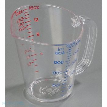 CARLISLE Measure Cup Clear PK6, 14D404