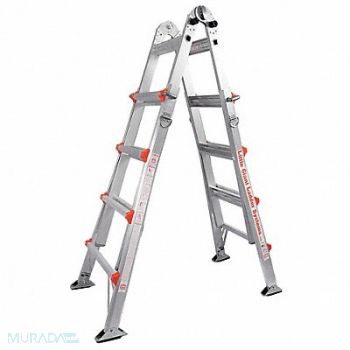LITTLE GIANT Multipurpose Ladder 22 ft IA Aluminum, 14D451