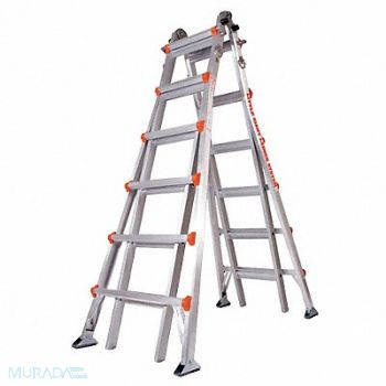 LITTLE GIANT Multipurpose Ladder 26 ft IA Aluminum, 14D492