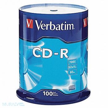 VERBATIM CD-R Disc 700 MB 80 min 52x PK100, 14F821