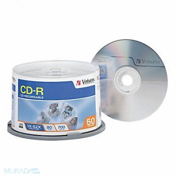 VERBATIM CD-R Disc 700 MB 80 min 52x PK50, 14F823