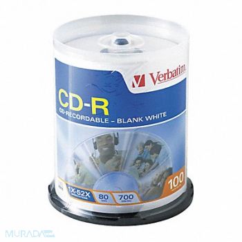 VERBATIM CD-R Disc 700 MB 80 min 52x PK100, 14F824