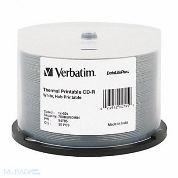 VERBATIM CD-R Disc 700 MB 80 min 52x PK50, 14F827
