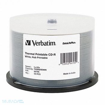 VERBATIM CD-R Disc 700 MB 80 min 52x PK50, 14F828