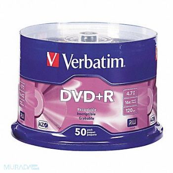 VERBATIM DVD+R Disc 4.70 GB 120 min 16x PK50, 14F844