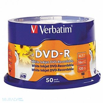 VERBATIM DVD-R Disc 4.70 GB 120 min 16x PK50, 14F847