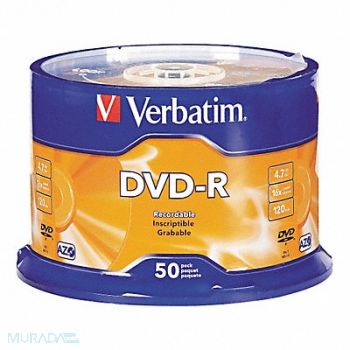 VERBATIM DVD-R Disc 4.70 GB 120 min 16x PK50, 14F850