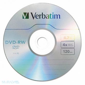 VERBATIM DVD-RW Disc 4.70 GB 120 min 4x PK30, 14F866