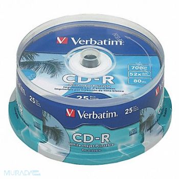 VERBATIM CD-R Disc 700 MB 80 min 52x PK100, 14F872