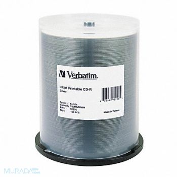 VERBATIM CD-R Disc 700 MB 80 min 52x PK100, 14F873