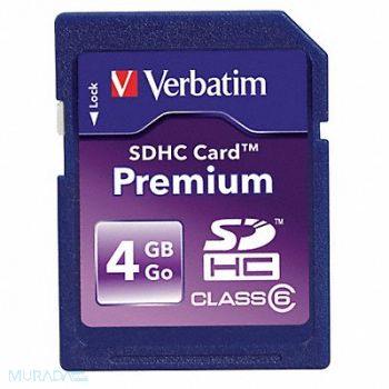 VERBATIM Premium SDHC Memory Card 4 GB, 14F881