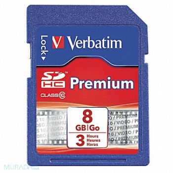 VERBATIM Premium SDHC Memory Card 8 GB, 14F885