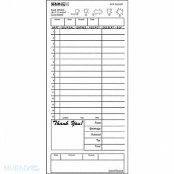 DAYMARK Guest Checks Receipts PK4, 14H118