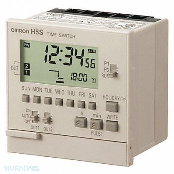 OMRON Electronic Timer 7 Days (2) SPST-NO, 14H248