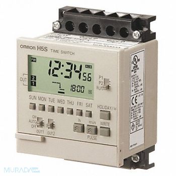 OMRON Electronic Timer 7 Days (2) SPST-NO, 14H249