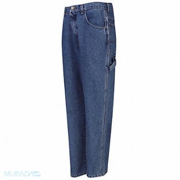 RED KAP G0606 Loose Fit Jeans Stonewash Size44x32 In, 14H468