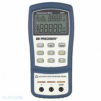 B K PRECISION Handheld Capacitance Meter LCD, 14H638