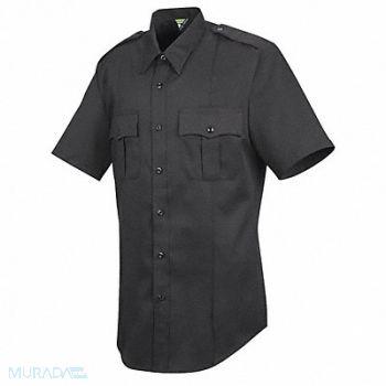 HORACE SMALL Sentry Shirt SS Black Neck 14-1/2 in, 14J139