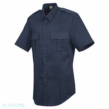 HORACE SMALL Sentry Shirt SS Navy Neck 20-1/2 in, 14J238