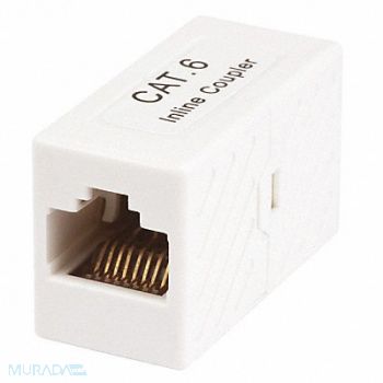 MONOPRICE CAT6 RJ45 Inline Coupler White, 14J358