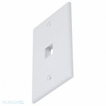 MONOPRICE WallPlate Blank Keystone 1 Hole White, 14J390
