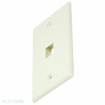 MONOPRICE WallPlate Blank Keystone 1 Hole Ivory, 14J391