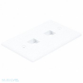 MONOPRICE WallPlate Blank 2 Hole White, 14J392
