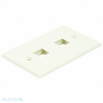 MONOPRICE WallPlate Blank 2 Hole Ivory, 14J393