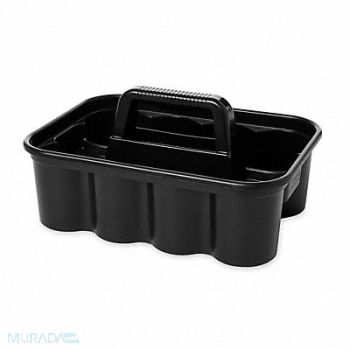 RUBBERMAID COMMERCIAL PRODUCTS Deluxe Carry Caddy 15 in L Black, 14J686